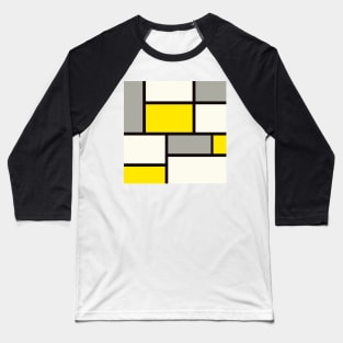 abstract geometrical Mondrian pattern Baseball T-Shirt